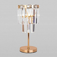 Настольная лампа декоративная Eurosvet Elegante 01136/1 золото/прозрачный хрусталь Strotskis 500_191_2246553