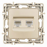 Розетка Ethernet RJ-45 без рамки Arte Milano am-217 217.45-2.shampan 250_100_2167880