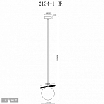 Подвесной светильник iLamp Golden 2134-1 BR 250_100_1990285