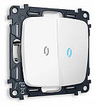 Выключатель двухклавишный с подсветкой без рамки Ambrella Volt OMEGA MO124020 250_100_Array