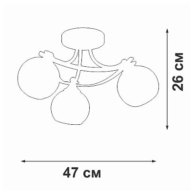 Потолочная люстра Vitaluce V2564 V2564-0/3PL 400_400_2864353