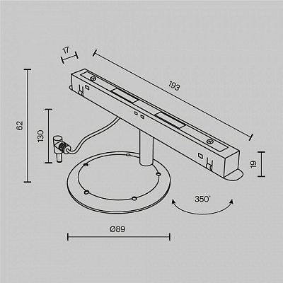 Переходник для трека Maytoni Technical Accessories for tracks Exility TRA034CVC-B 400_400_2834840