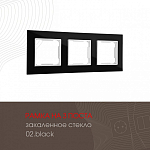 Рамка на 3 поста Arte Milano am-503.02 503.02-3.black 250_100_2168540
