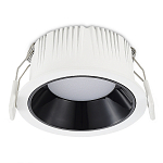 ST755.438.07 Св-к встр. Черный LED 1*7W 3000K 630Lm Ra80 120° IP20 D85xH45 100-240V Встраиваемые светильники 250_100_2947711