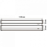 Накладной светильник Jazzway  PLED-T5i PL 1200 14W FR 4000K 250_100_2633025
