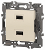 Розетка 2хUSB type A без рамки Эра Эра Elegance 14-4110-02 100_100_2400879