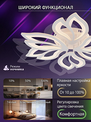 Потолочная люстра Natali Kovaltseva FORTUNA LED LAMPS 81107/6C 400_400_2710294