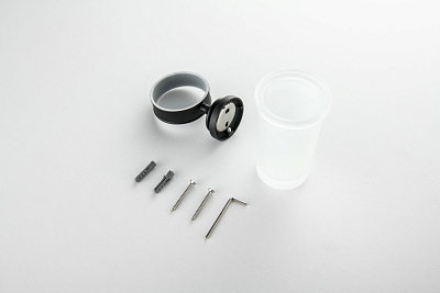 AQ4527MB КЛАССИК стакан с держателем, матовый черный 400_400_2413110