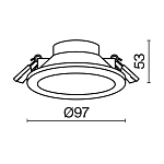 Встраиваемый светильник Technical DL015-6-L7W 250_100_Array