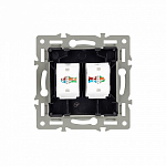 Розетка двойная RJ-12 и Ethernet RJ-45, без рамки Arlight SCT 045337 250_100_681200