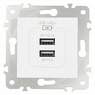 Розетка USB, без рамки Arte Milano am-203 203.46-1.white 500_191_2302559