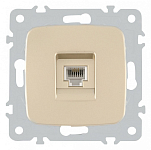 Розетка телефонная RJ-11 без рамки Arte Milano am-205 205.51-1.shampan 250_100_2167191