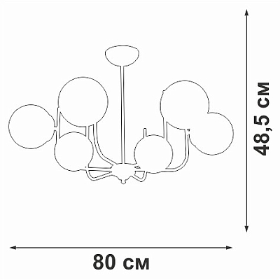 Люстра на штанге Vitaluce V39570 V39570-8/6PL 400_400_1819686