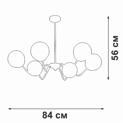 Люстра на штанге Vitaluce V42740 V42740-8/6PL 400_400_1818547