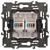 Розетка Ethernet RJ-45 без рамки Эра Эра Elegance 14-3108-02 100_100_2400678