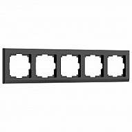 Рамка на 5 постов Werkel Stark (черный) W0051808 500_191_2296609