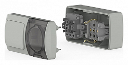Блок с розеткой и выключателем Elbi Eleсtriс Eva 554-011500-920 250_100_2040693