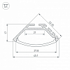 Профиль Arlight KLUS-P45-2000 ANOD 020898 100_100_2132222