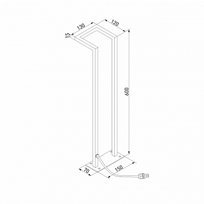 Наземный низкий светильник Elektrostandard Stels 35180/S 400_400_1777808