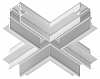 Соединитель X-образный для треков Ambrella Light GL GL3357 100_100_2302075