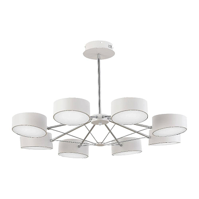 SLE6005-502-08 Светильник потолочный Белый, Хром/Белый LED 8*10W ВАЛЛЕ 400_400_2954171