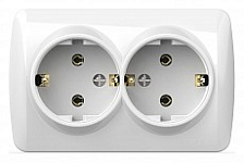 Розетка двойная с заземлением Elbi Eleсtriс Alsu 7 504-010200-907 250_100_Array