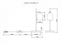 Настольная лампа офисная Moderli Adalina V11835-1T 250_100_2737269