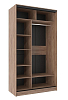 Шкаф-купе двухдверный с зеркалом 1200 Домашний Дуб табачный Craft 100_100_1496423