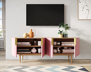 Комод под TV с четыремя дверками "Line" LN06/GR1/pink 250_100_1929942