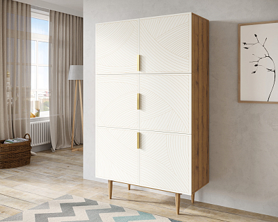 Большой комод с шестью дверками "Line" LN04/GR1/beige 400_400_1929808