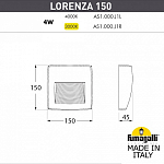 Накладной светильник Fumagalli Lorenza AS1.000.000.WXJ1L 250_100_1805149