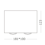 ST109.507.02 Светильник потолочный Белый GU10 2*50W  L181xW100xH123 220V Без ламп Накладные светильники 250_100_2951775