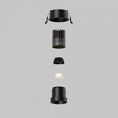 Встраиваемый светильник Maytoni Technical  DL116-10W-3K-B 400_400_2767898