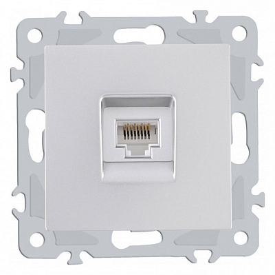 Розетка Ethernet RJ-45 без рамки Arte Milano am-206 206.45-1.silver 400_400_2167486