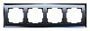 Рамка на 4 поста Werkel Diamant (черный) W0041208 100_100_2296740