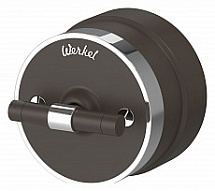 Выключатель двухклавишный с корпусом Werkel Vintage (мокко матовый/хром) W5822052 500_191_2296907