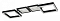 Накладной светильник Escada Scutum 10266/4LED