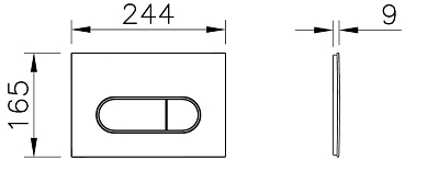 740-2224 Root Round панель смыва, золото 400_400_2407046