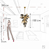 Подвесная люстра Loft it Britannica 10401/800M 100_100_1854505