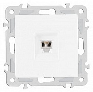 Розетка телефонная RJ-11 без рамки Arte Milano am-206 206.51-1.white 500_191_2302718