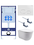 SET AQUATEK КЛАССИК-071 4в1 (рама AQUATEK Standard INS-0000012 +крепеж KKI-0000002+кнопкаKDI-0000071+унитаз КЛАССИК AQ1111-00 с крышкой) 250_100_Array