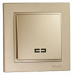 Выключатель одноклавишный с подсветкой Mono Electric Despina 102-222225-101 250_100_Array