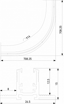 Трек встраиваемый Elektrostandard Mini Magnetic a068000 400_400_2734140