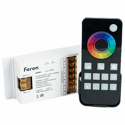 Контроллер-регулятор цвета RGB с пультом ДУ Feron LD483 52098 400_400_3230063