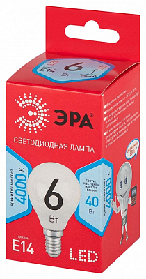 Лампа светодиодная Эра  E14 6Вт 4000K LED P45-6W-840-E14 R 400_400_2842524
