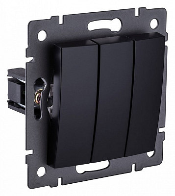 Выключатель трехклавишный без рамки Kollinger  REA-R-012BK 400_400_3123803