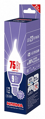 Лампа светодиодная Volpe LED-CW37 E14 9Вт 6500K UL-00010990 400_400_1925820