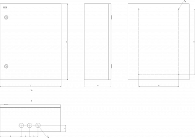 Электрический щиток накладной Эра  NO_SIMPLE_STM_SHMP-06_IP31 400_400_2871908