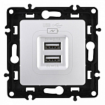 Розетка USB, без рамки Arte Milano am-217 217.46-1.silver 250_100_2167905