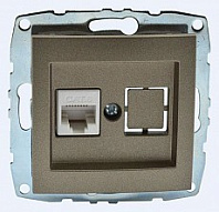 Розетка Ethernet RJ-45 без рамки Mono Electric Despina / Larissa 500-002305-125 500_191_2281601